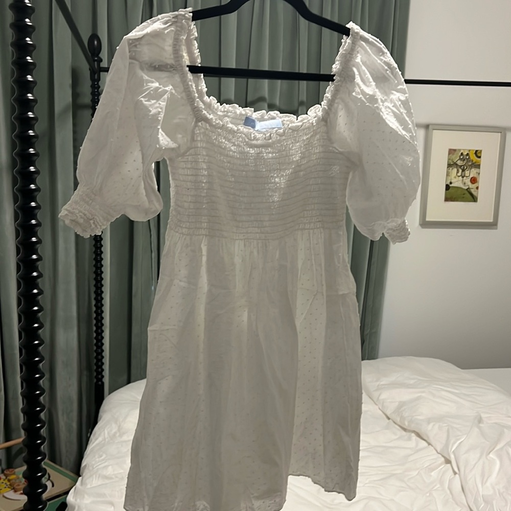 Hill House Short White Nap Dress Small